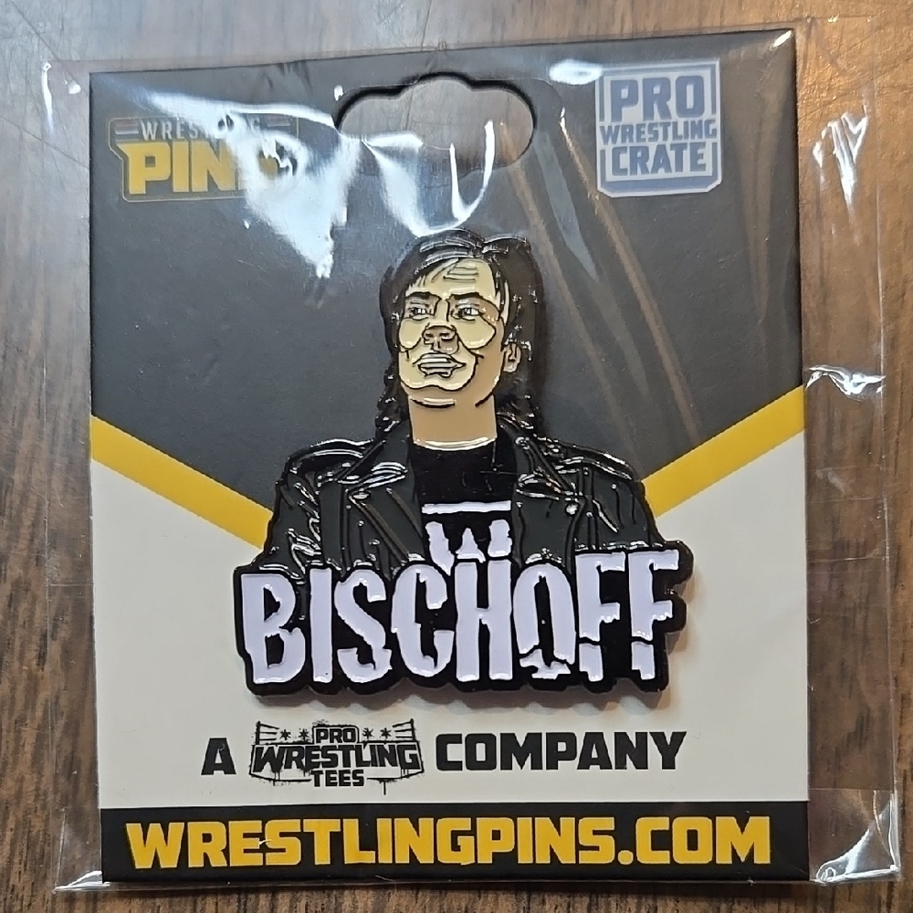 Eric Bischoff Wrestling Pin,‎ Pro Wrestling Tees, 2.5" x 3", New